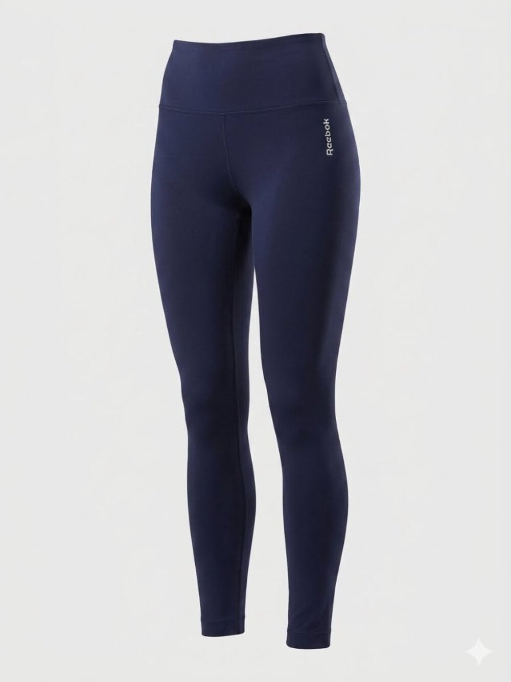 Reebok Navy Blue High-Rise Yoga Leggings Athletic Workout Athleisure Pants 3061
